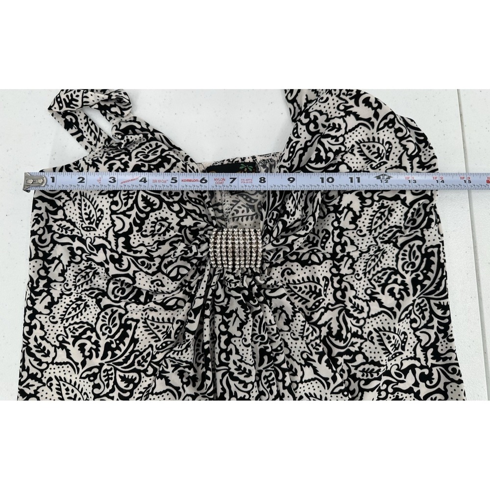 Shoreline Beach Coverup Womens L/XL Paisley Bling Rhinestones Cruise Resort - Picture 3 of 9